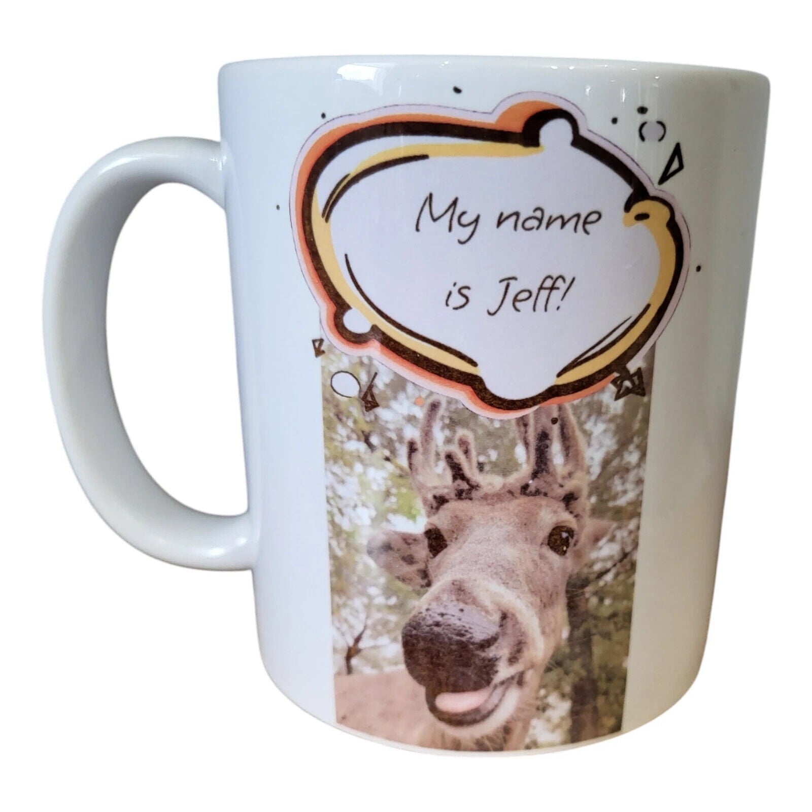 11-oz My Name is Jeff Coffee Mug-Great gift for the hunter in the family