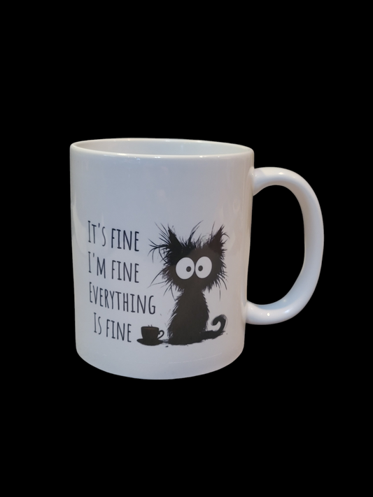 Funny Cat Coffee Cup Ceramic - 11oz  Mug