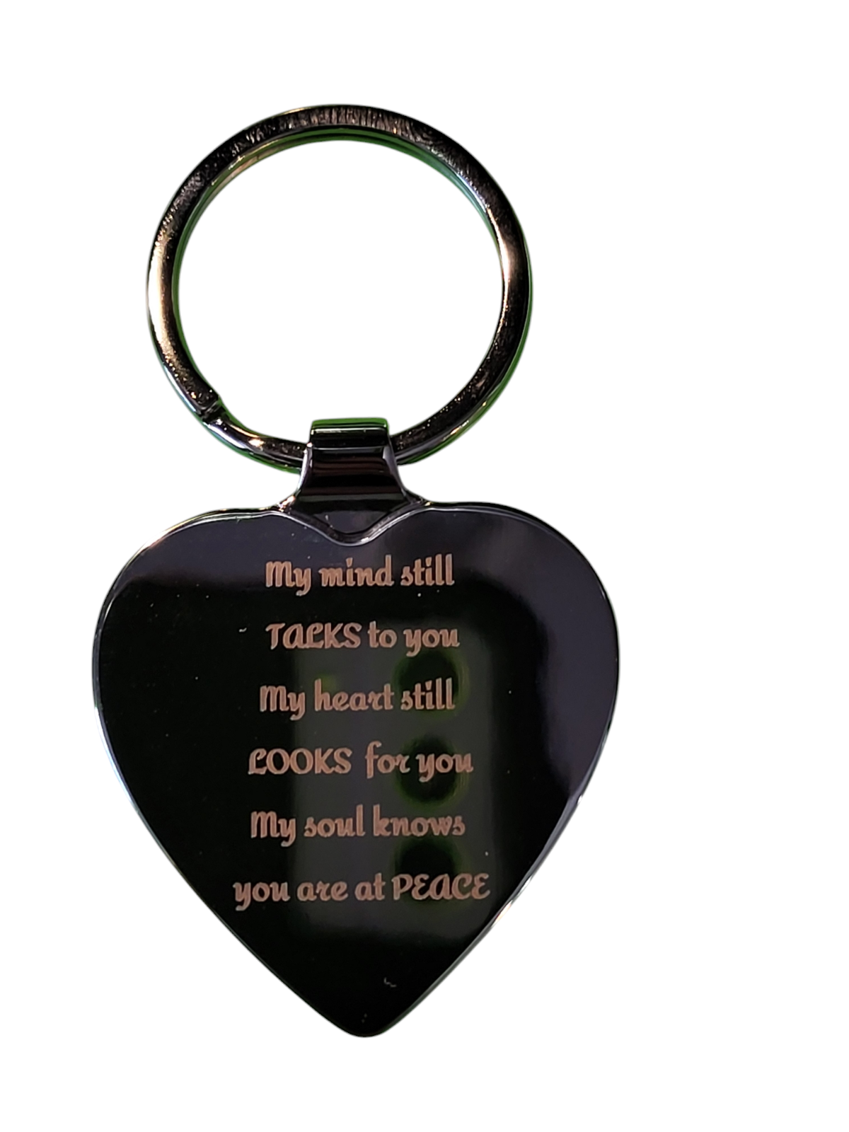 Heart Shape-Stainless Steel - Personalize with Photo-Optional Engraving Keychain